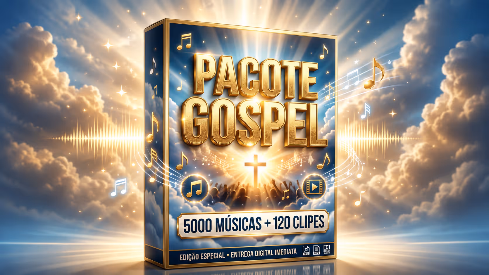 Pacote Gospel 5000 Músicas + 120 Clipes